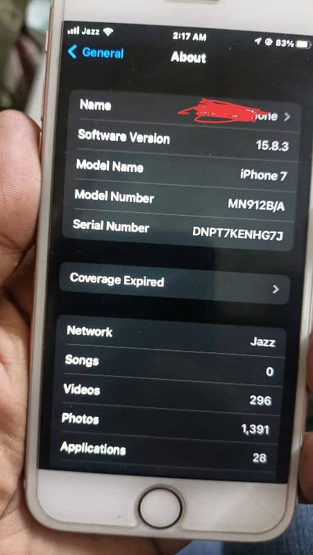 IPHONE 7 PTA APPROVED 32 GB 6