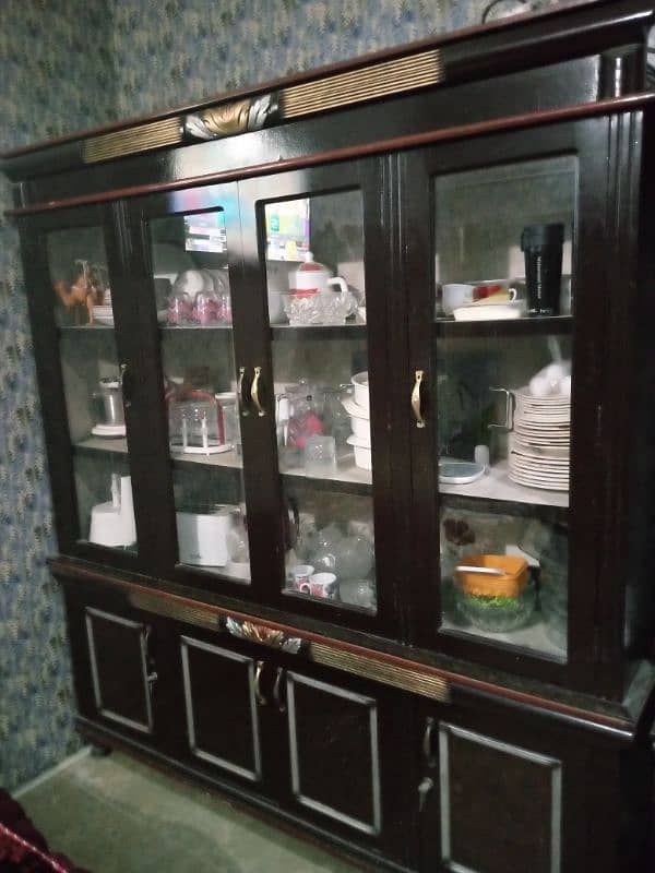 high Quality of heavy wooden Showcase and Shingar Mez for sale. 0