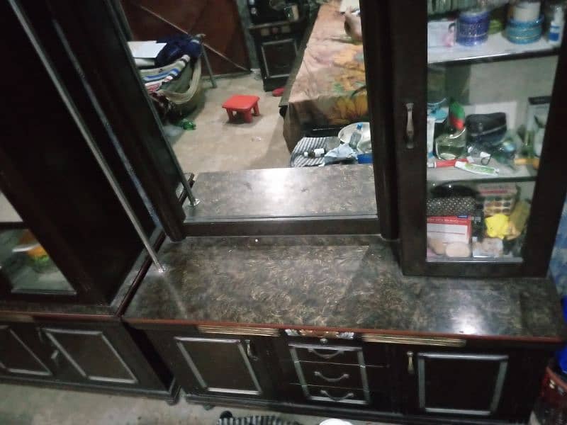 high Quality of heavy wooden Showcase and Shingar Mez for sale. 1