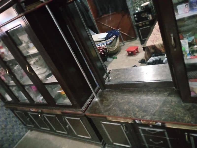 high Quality of heavy wooden Showcase and Shingar Mez for sale. 2