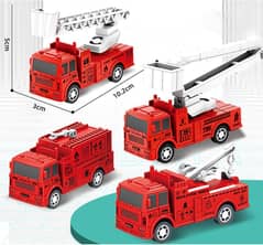 4x Fire Engine Toys Vehicles Building Set Early Learning Educational