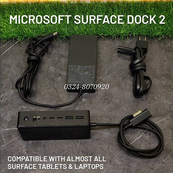 Microsoft Surface Dock 2 Laptop Studio Go book Pro 1 3 4 9 X 4k usb c 0