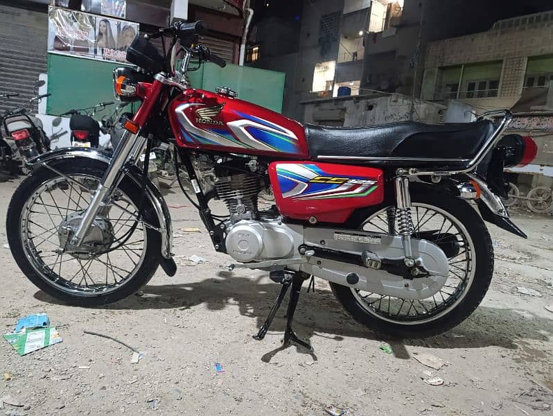 HONDA CG 125 2022 FULL GENUINE KARAK BIKE RED 0