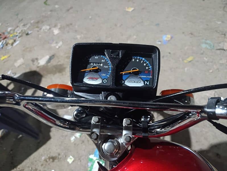 HONDA CG 125 2022 FULL GENUINE KARAK BIKE RED 2