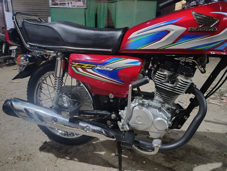 HONDA CG 125 2022 FULL GENUINE KARAK BIKE RED 3