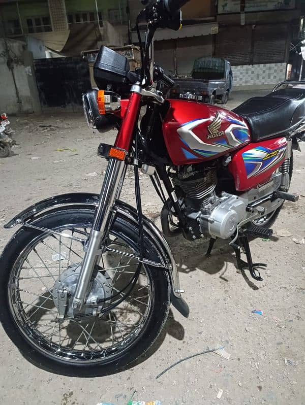 HONDA CG 125 2022 FULL GENUINE KARAK BIKE RED 4