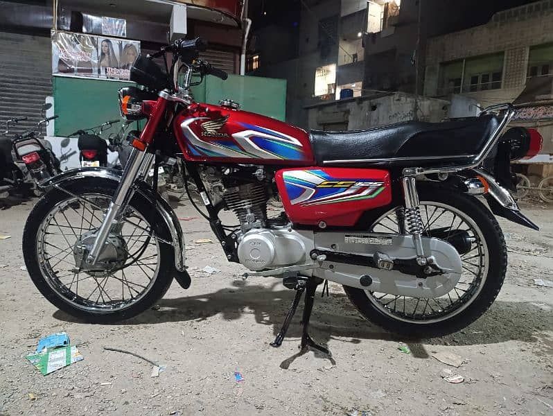 HONDA CG 125 2022 FULL GENUINE KARAK BIKE RED 9