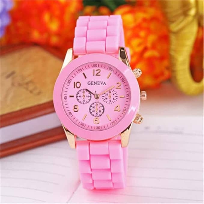 6 Pcs/set luxury women watch ring necklace earrings rhinestone casual 7