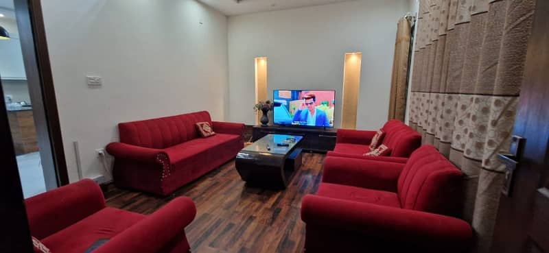 Rawalpindi Bahria Town phase7 river hills 2 bed brand new furnished apartment for rent 19