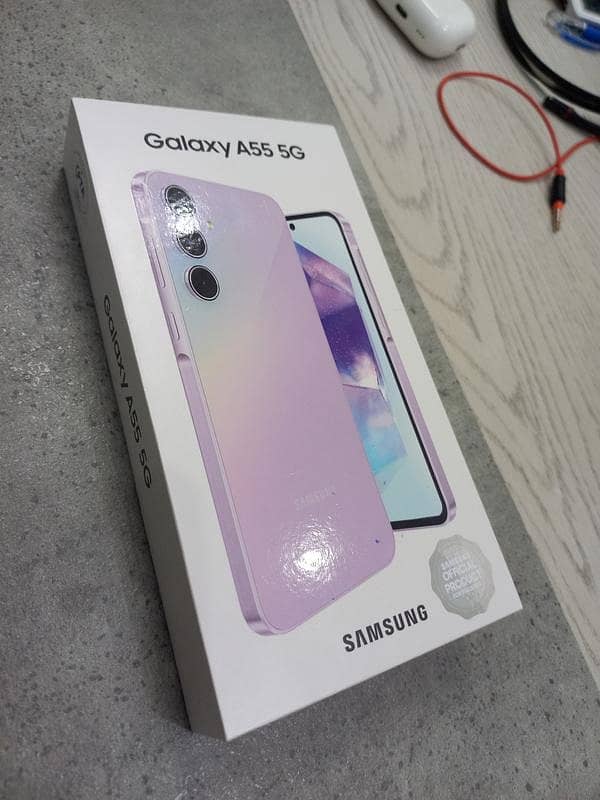 Samsung Galaxy A55 5G in Awesome Lilac - 8/256GB 5