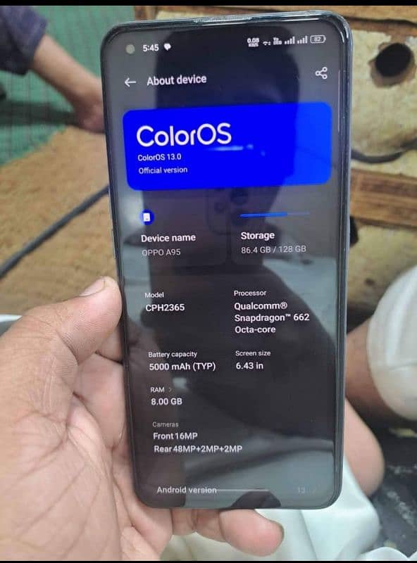 Oppo a95 candisn 10. by10 all ok no repair no any fault f 2