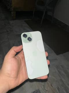 Iphone 15 green colour 10/10 condition JV with box