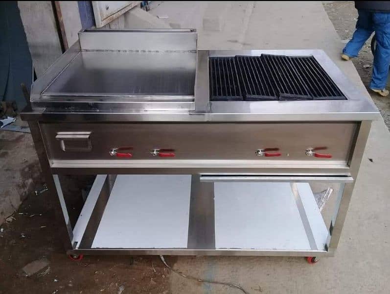 working Tabal Wasking sink Coffee Machine Salamander Pizza Oven grill 17