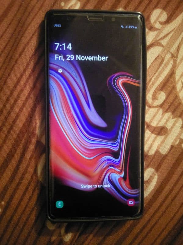 Note 9 PTA proved 6 gb ram 128 gb rom singal sim clean 100% ok charger 1