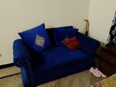 Sofa set seven seater immaculate condition.