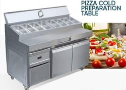 Pizza Perp Tabal Hot Case With Tabal Fryer Pizza Oven Sharwama Counter