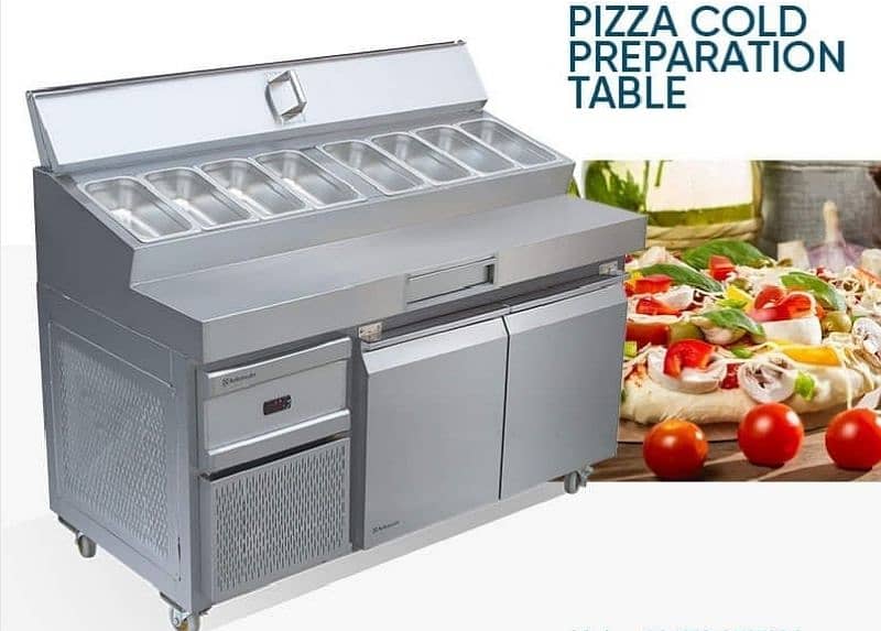 Pizza Perp Tabal Hot Case With Tabal Fryer Pizza Oven Sharwama Counter 0