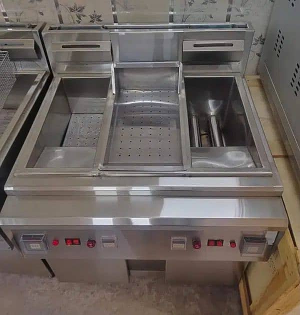 Pizza Perp Tabal Hot Case With Tabal Fryer Pizza Oven Sharwama Counter 5