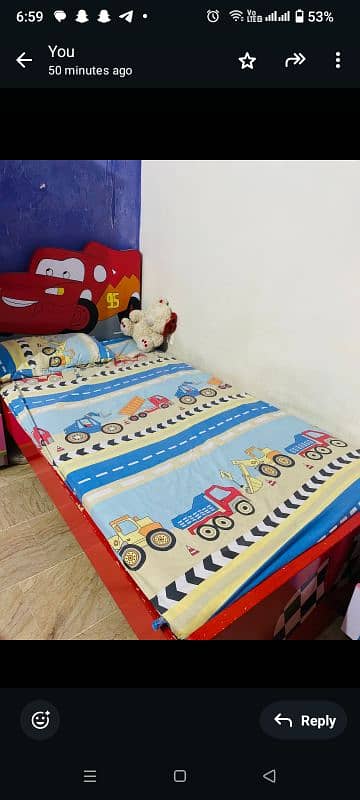 kids boy and girl bedroom set with cupboard and without matress 0