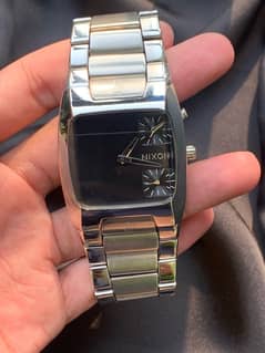 Nixon The Banks Silver colored/Steel Men’s Original Dual Time Watch