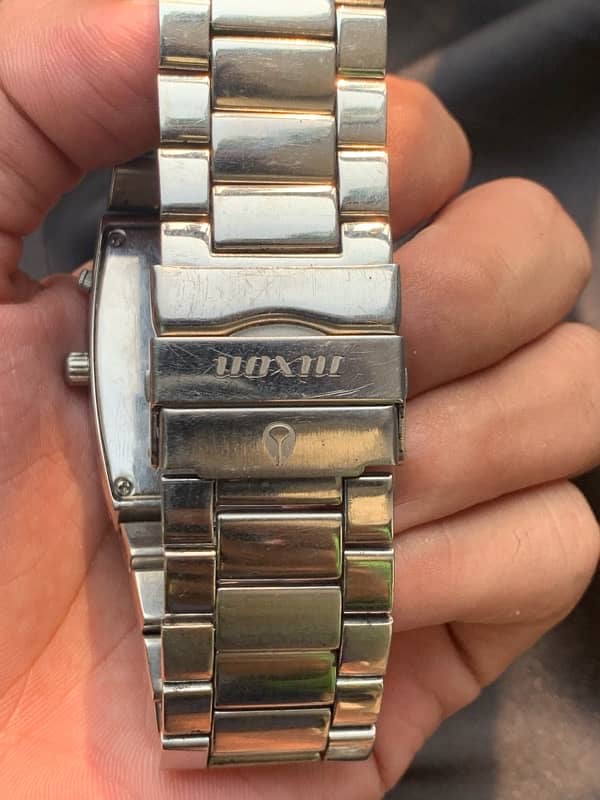 Nixon The Banks Silver colored/Steel Men’s Original Dual Time Watch 5