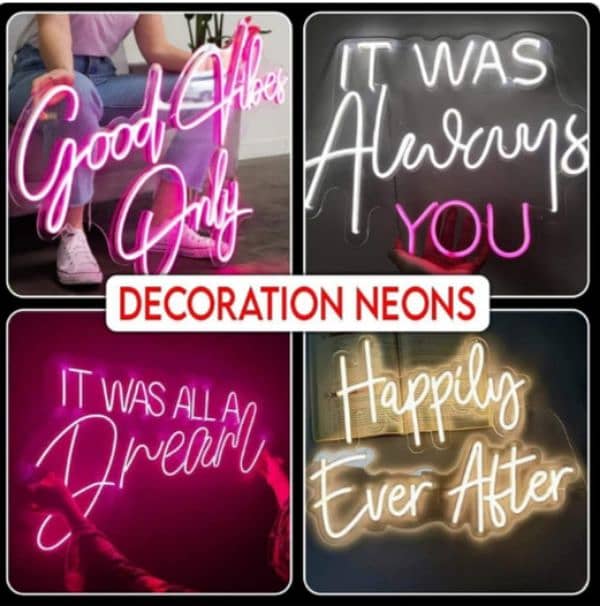 Neon Sign for Wall Decore, Custom Design Neon Sign Board, Home Lights 6