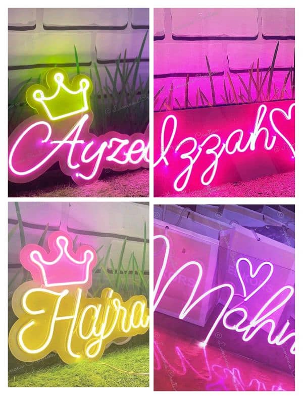 Neon Sign for Wall Decore, Custom Design Neon Sign Board, Home Lights 9