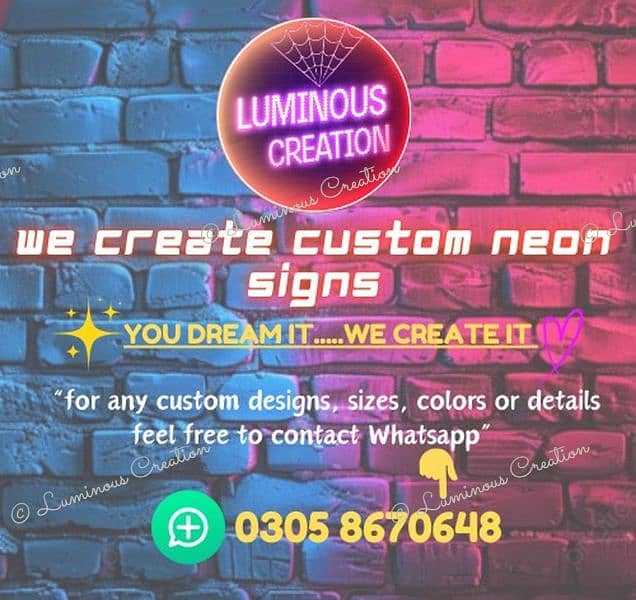 Neon Sign for Wall Decore, Custom Design Neon Sign Board, Home Lights 10