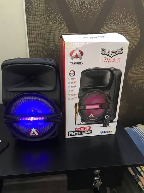 Audionic Bluetooth speaker with all accessories brand new 0