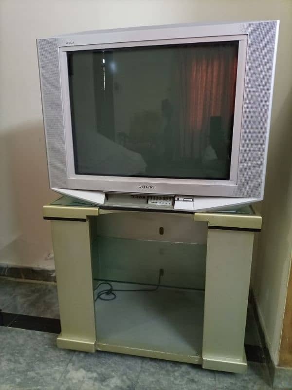 Sony big TV with trolley 8