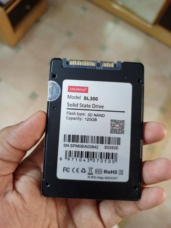 120GB SSD only used once for testing 0