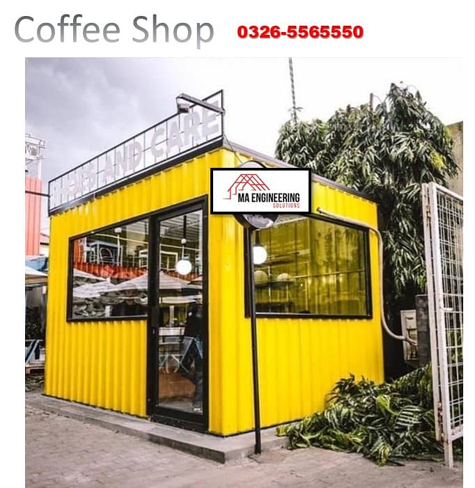 Porta Cabin Portable container Room Offices Coffee shops food cart 18