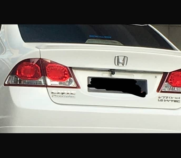 Honda Civic Reborn Trunk Spoiler Abs Plastic 1