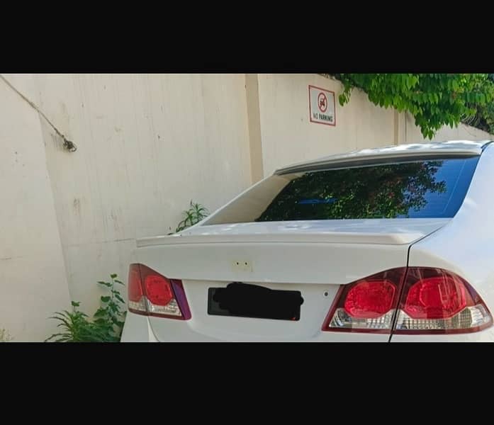 Honda Civic Reborn Trunk Spoiler Abs Plastic 2