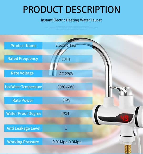 instant Electric Water Heater Tap Electric Geyser In Pakistan 7