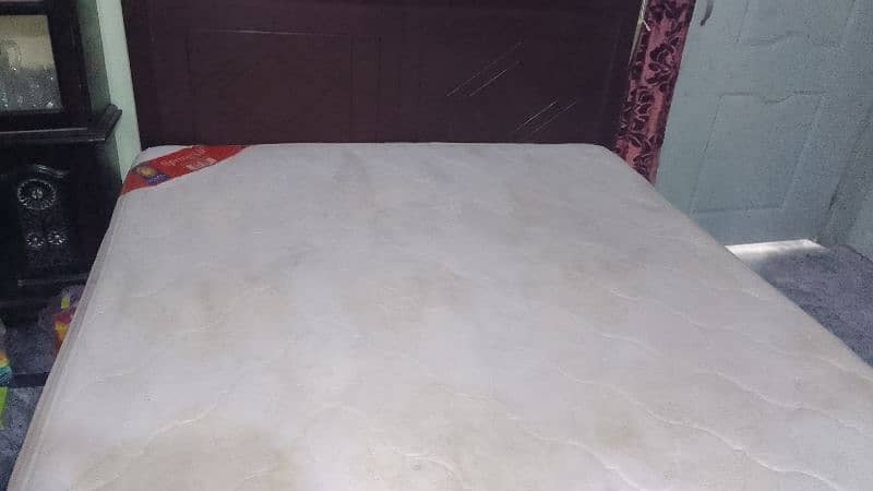 double bed with mattress and side tables 5