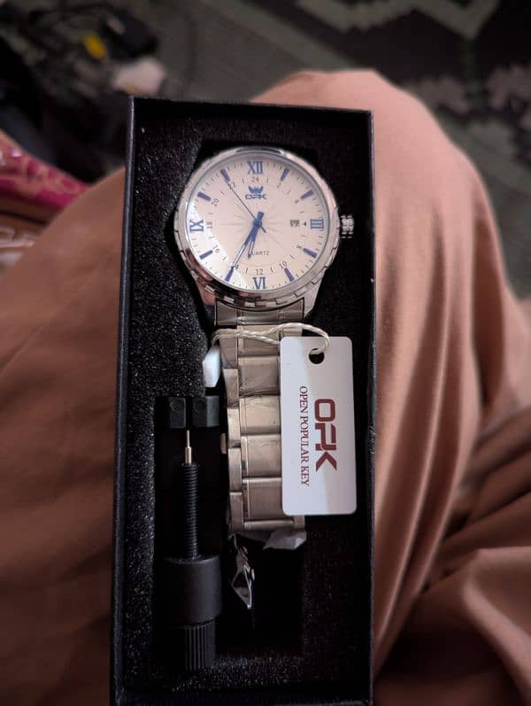 OPK Brand Steel Belt Dual Calendar Men's Quartz Watch 6003 | 1