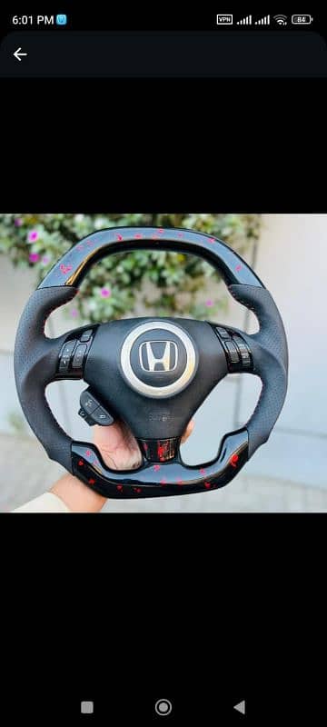 Honda Accord CL7 CL9 Carbon fiber steering 2