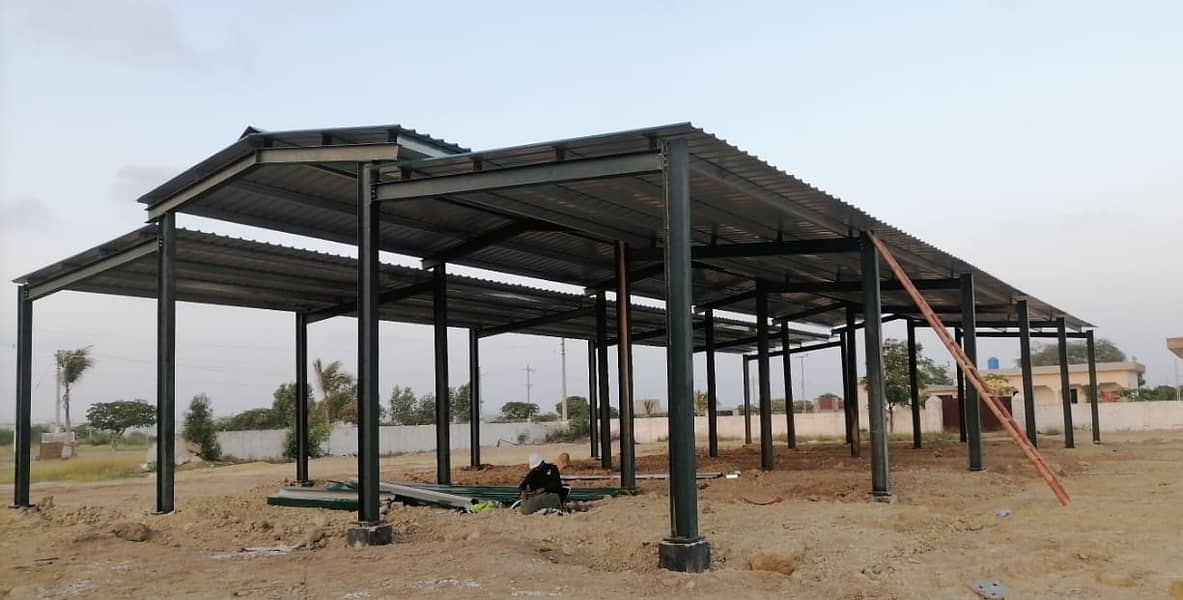 Industrial factory shed Dairy farm warehouse sheds steel 5