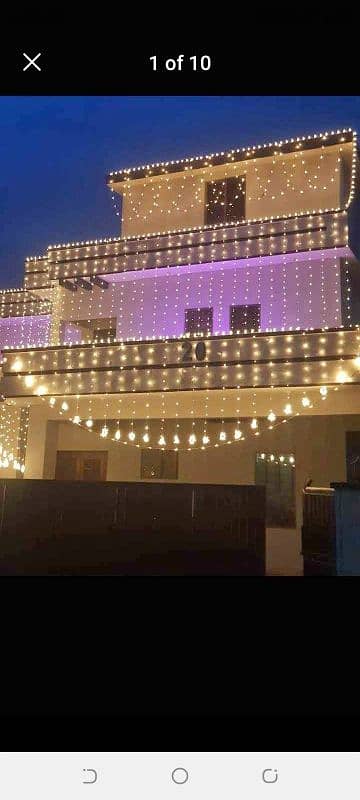 Light Decor/Masehri Decor/Mehndi decor/Birthday party office decoratin 17