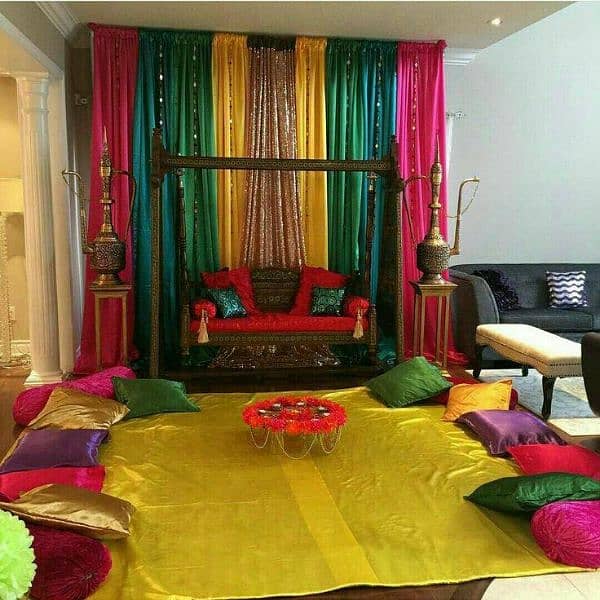 flower decor//mehndi decor/baloon decor/Light Decor/ Masehri 17