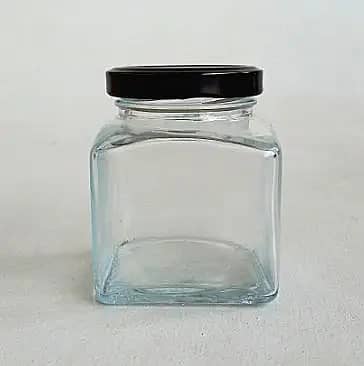 Glass Bottles, Glass Jars|Square glass jar|Hexagon jar|Round glass ja 1