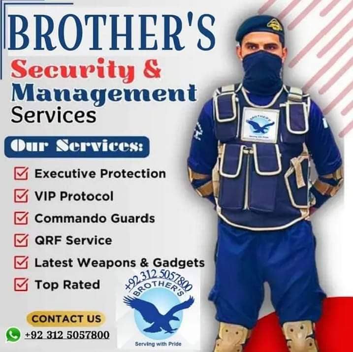 Protocol Services/Security Guard/Security Services/Security Pakistani 0