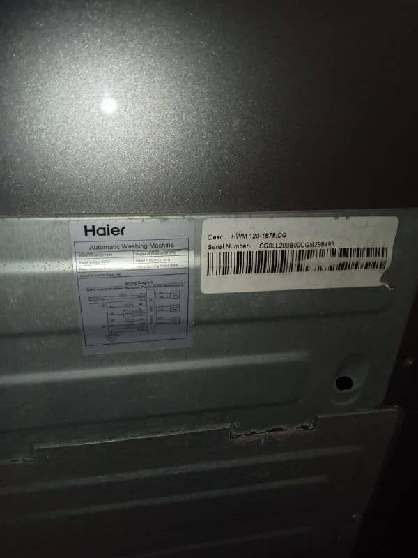 Haier Fully Automatic Washing Machine 12 kg 9