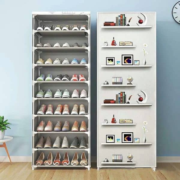 10 Layers Shoes Rack with Cover 3