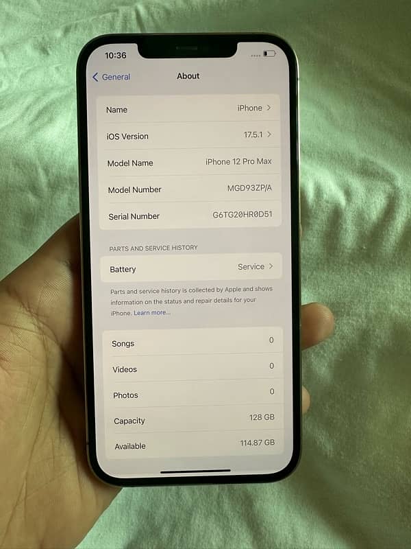 Iphone 12 pro Max 128 gb PTA Approved 3