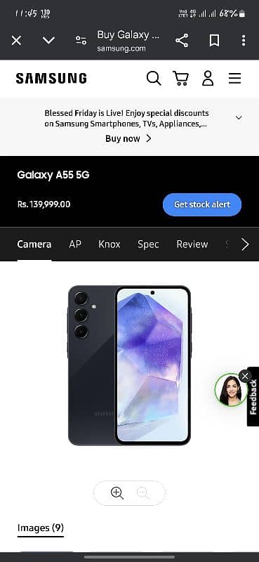 Samsung galaxy a55 8 256 full box just one month used 10by10 navy blue 0