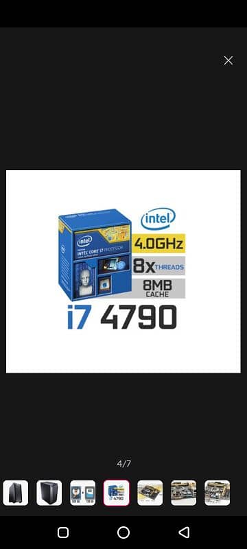 Core i7 4790   3.60 GHz  Upto  4.00 ghz 1