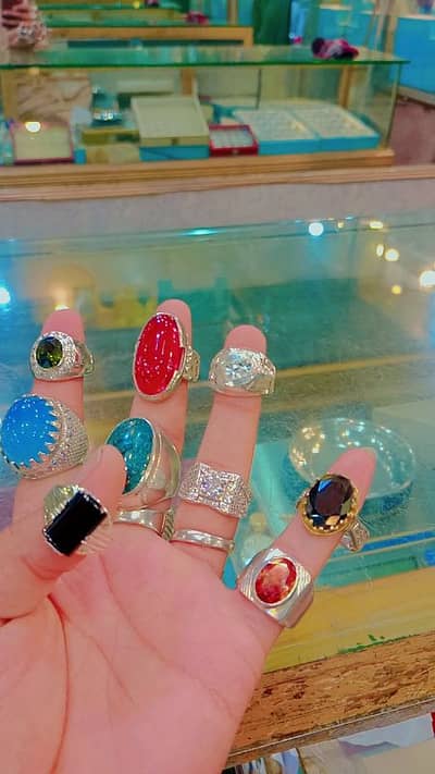 Chandi Ki ring bracelet stone jans ring ladies ring