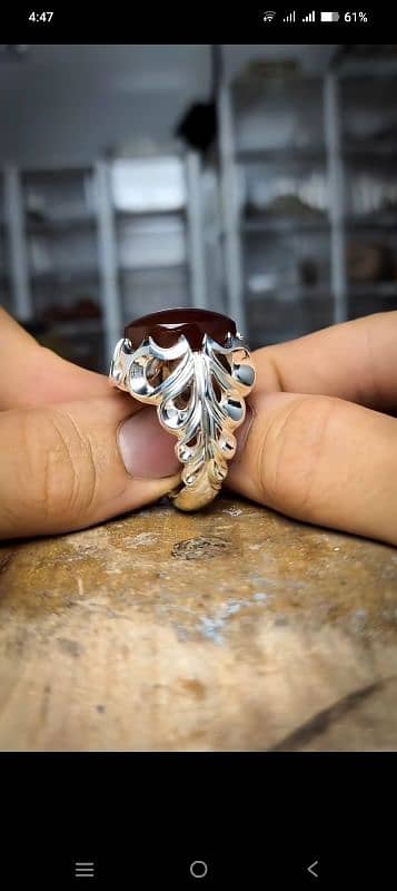 Chandi Ki ring bracelet stone jans ring ladies ring